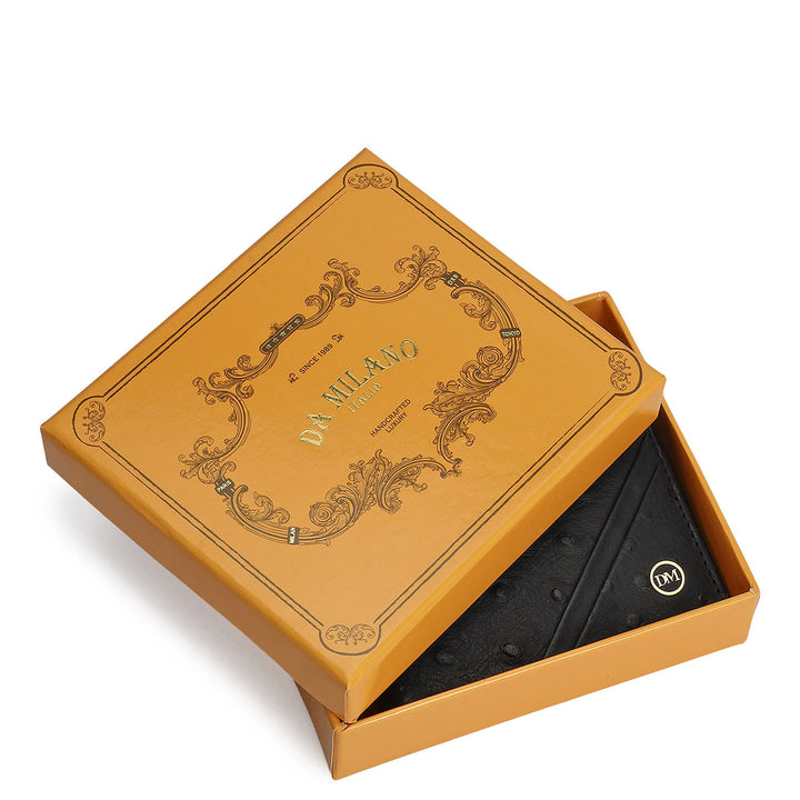 Black Bifold Leather Mens Wallet