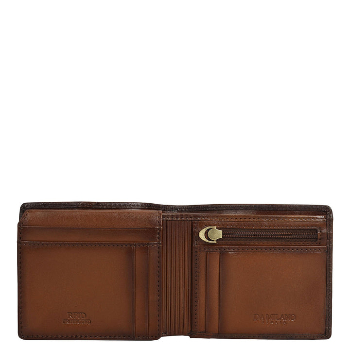 Mocha Bifold Leather Mens Wallet