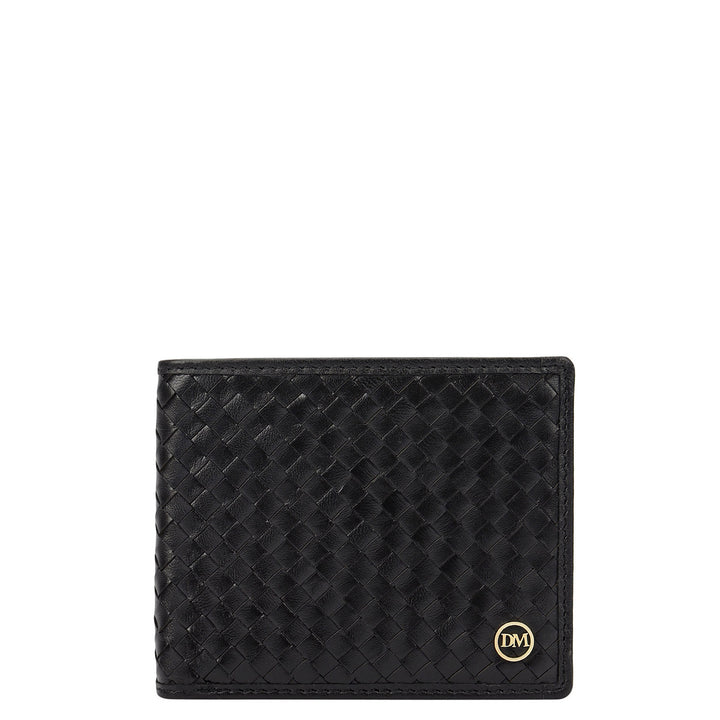 Black Bifold Leather Mens Wallet