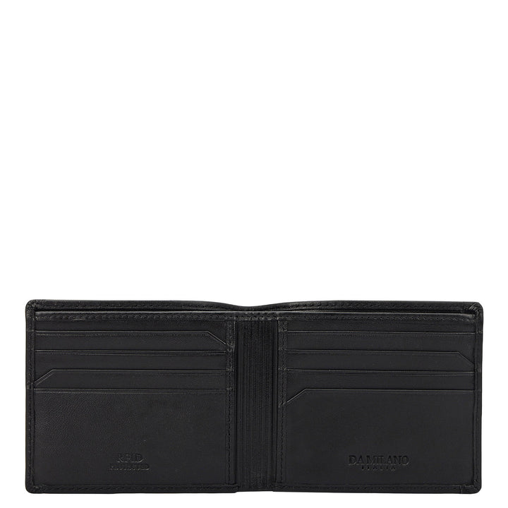 Black Bifold Leather Mens Wallet