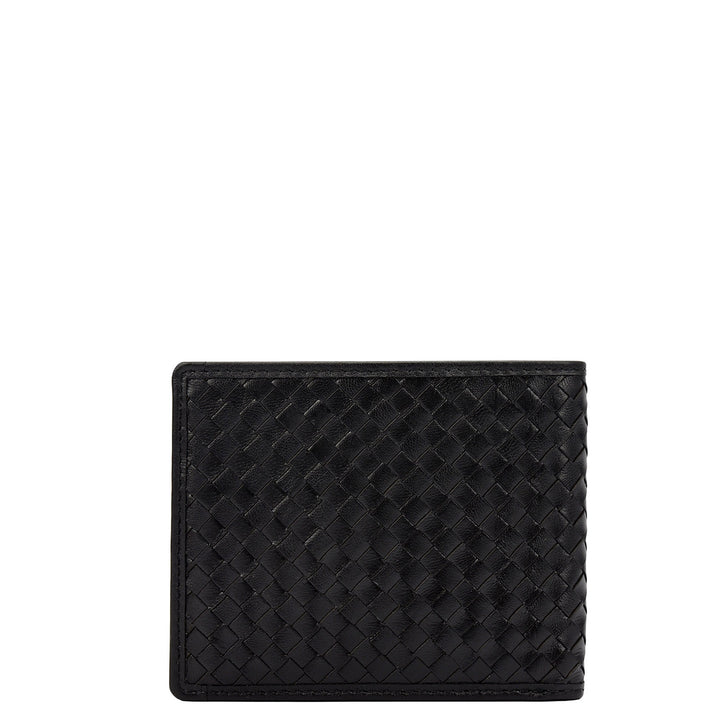 Black Bifold Leather Mens Wallet