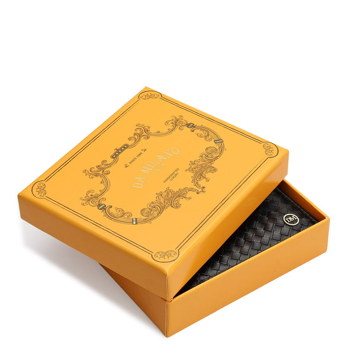Black Bifold Leather Mens Wallet