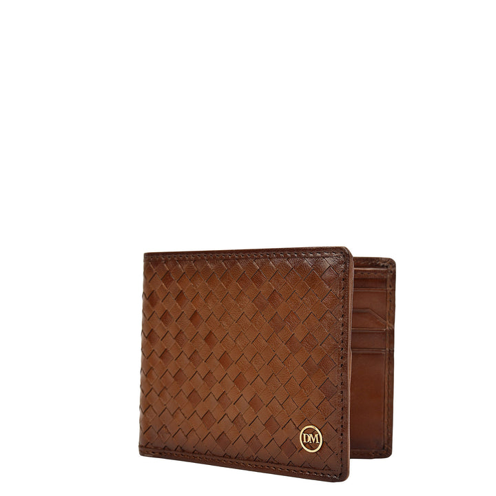 Cognac Bifold Leather Mens Wallet