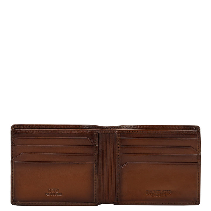 Cognac Bifold Leather Mens Wallet