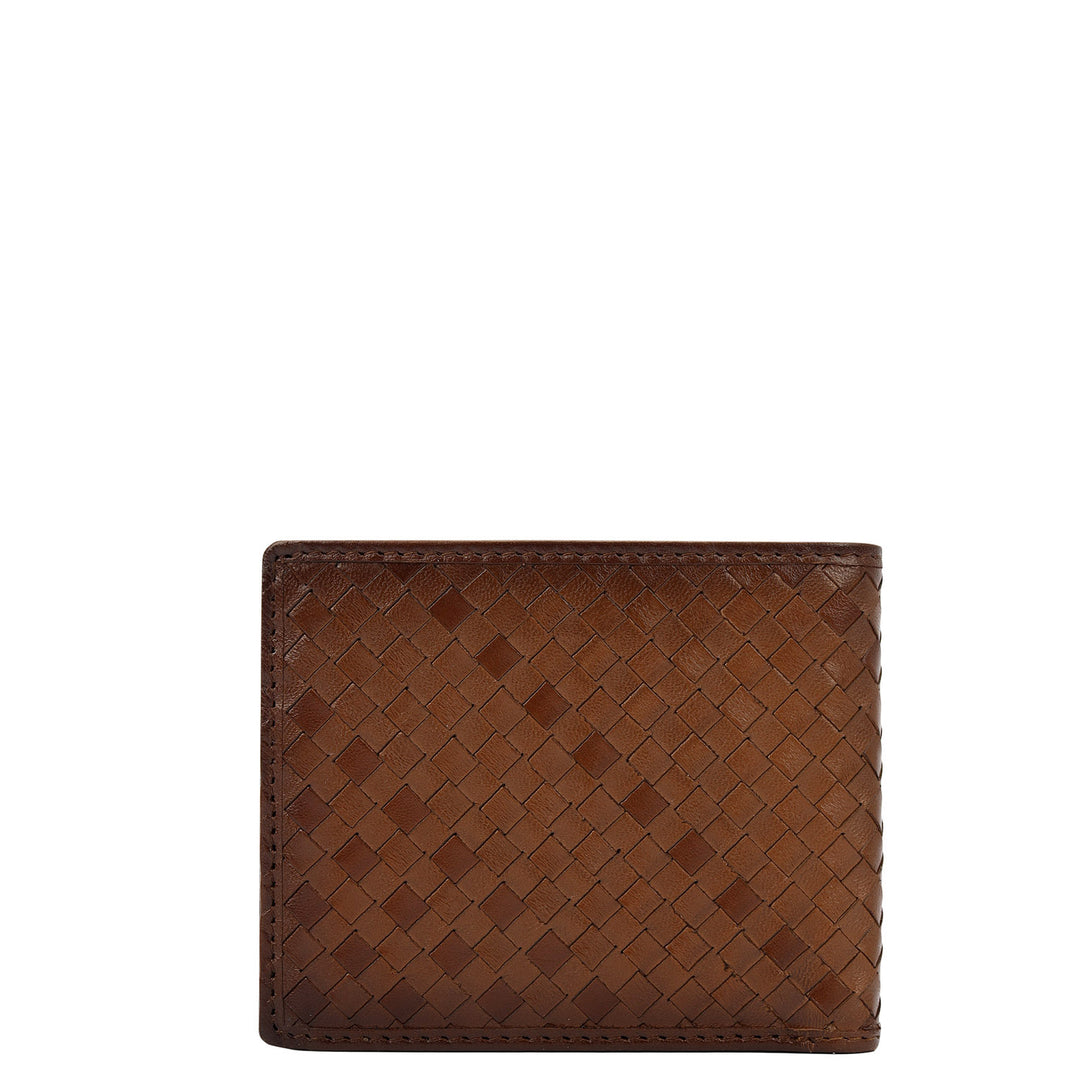 Cognac Bifold Leather Mens Wallet