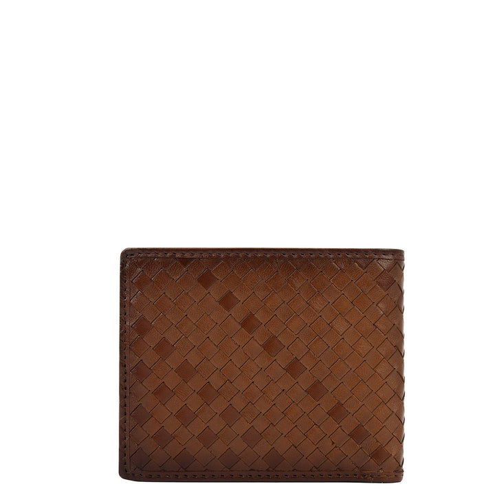 Cognac Bifold Leather Mens Wallet