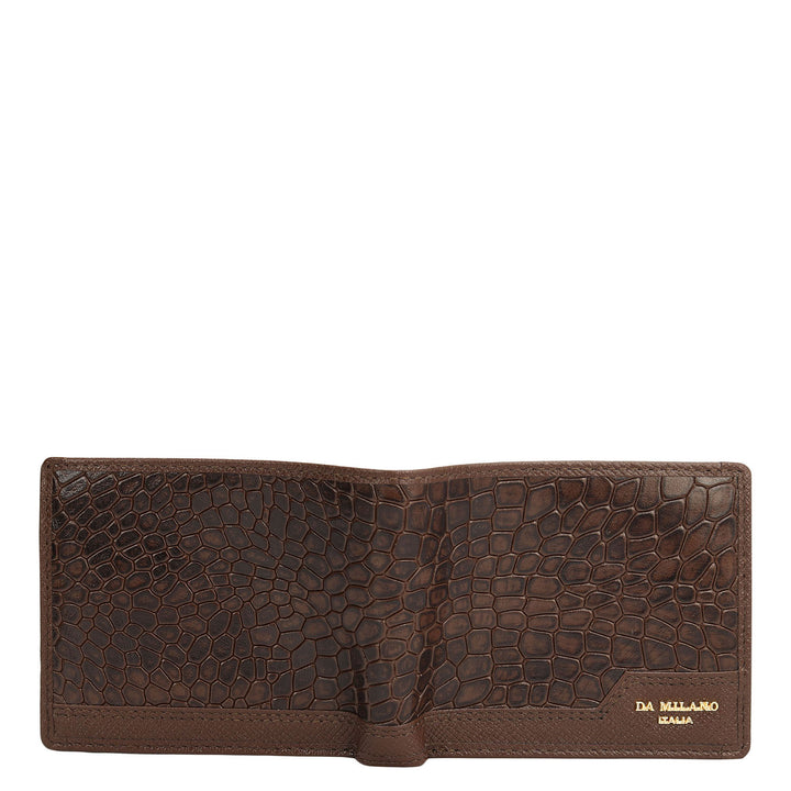 Walnut Bifold Leather Mens Wallet