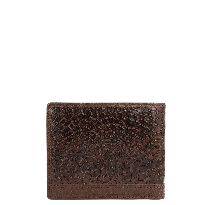 Walnut Bifold Leather Mens Wallet