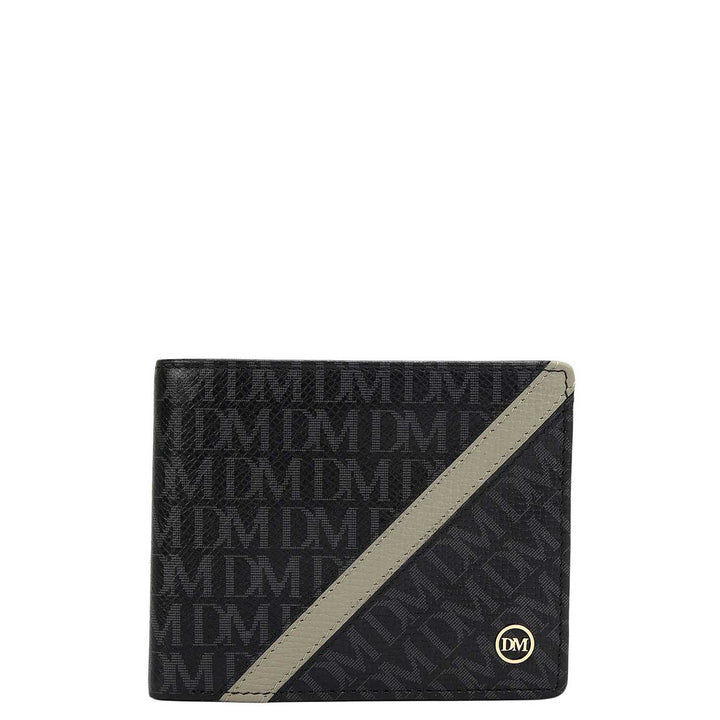 Black Bifold Leather Mens Wallet