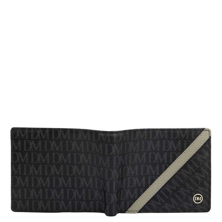 Black Bifold Leather Mens Wallet