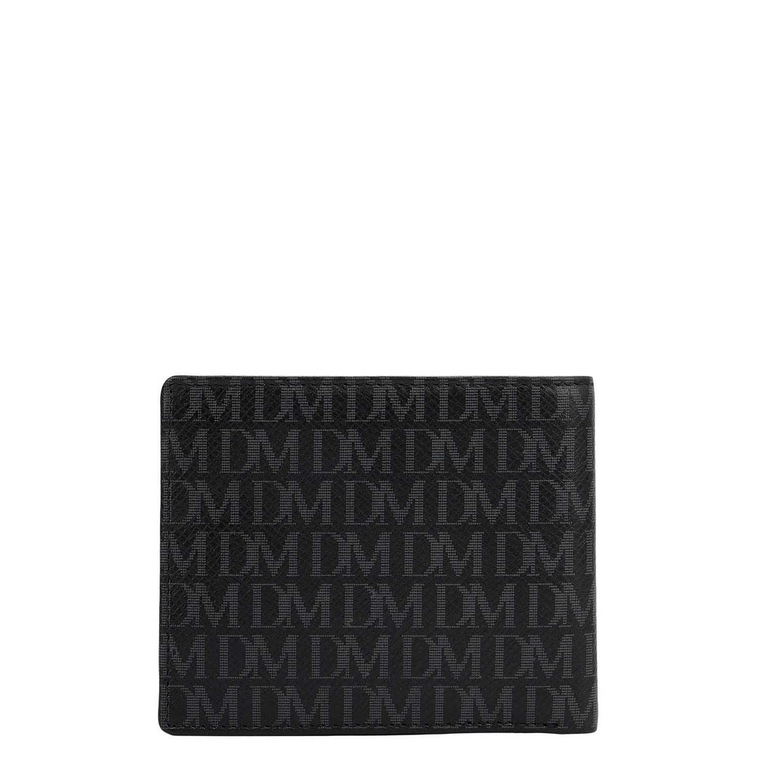 Black Bifold Leather Mens Wallet