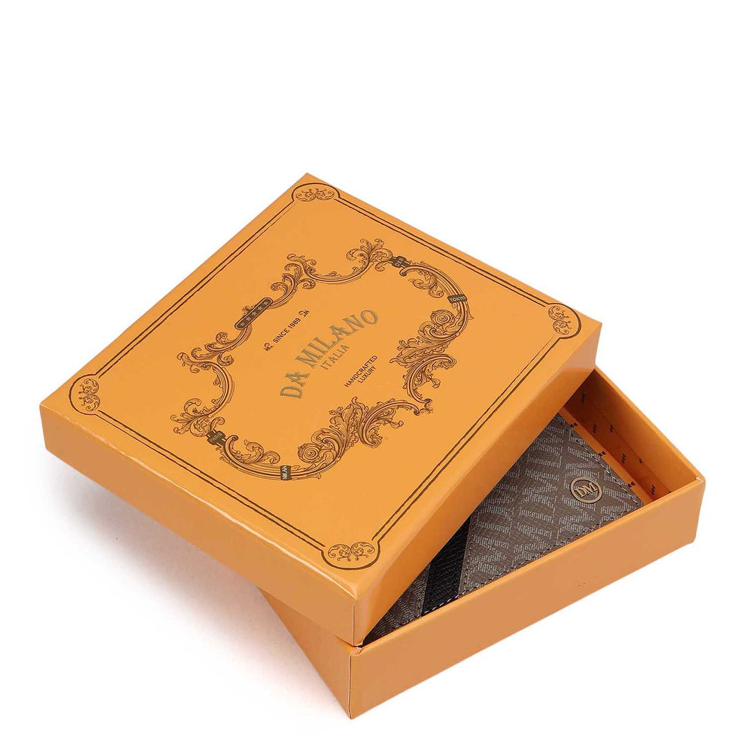 Smoke Grey Bifold Leather Mens Wallet