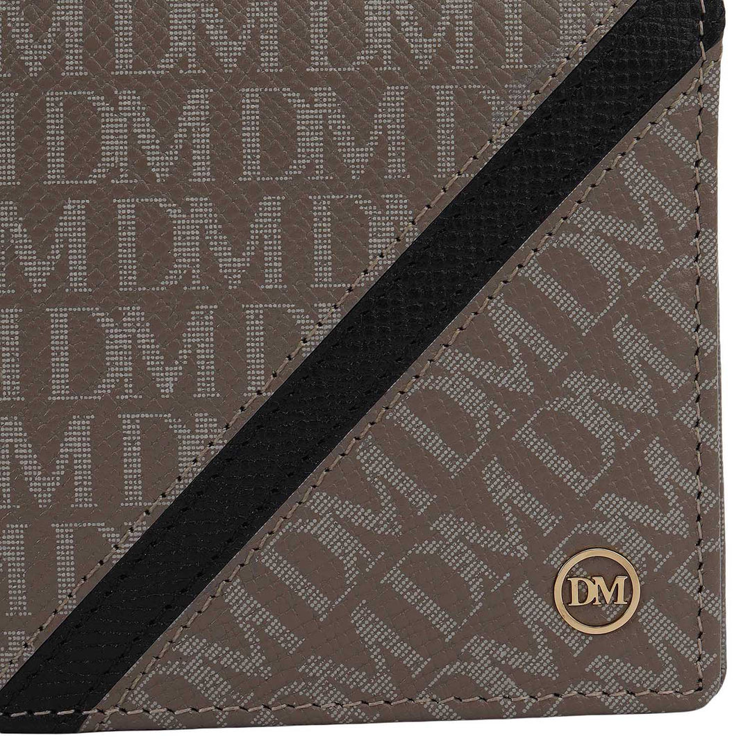 Smoke Grey Bifold Leather Mens Wallet