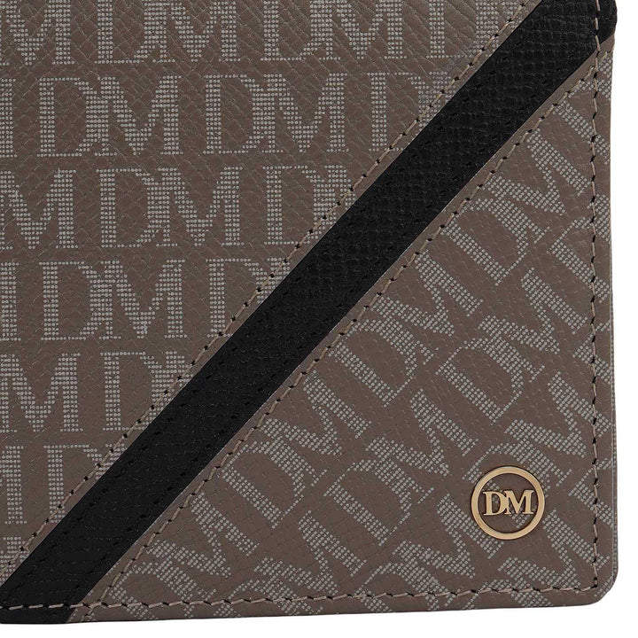 Smoke Grey Bifold Leather Mens Wallet