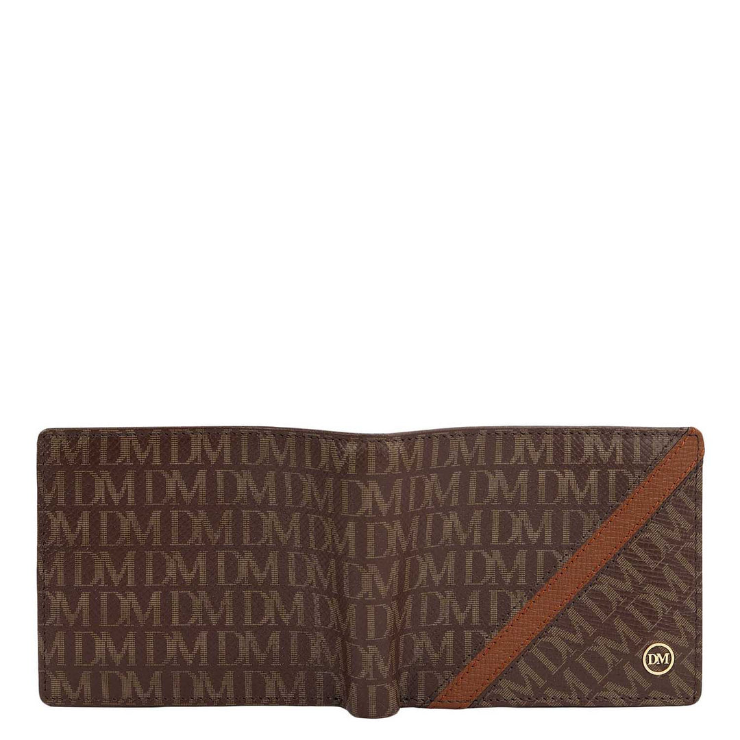 Walnut Bifold Leather Mens Wallet