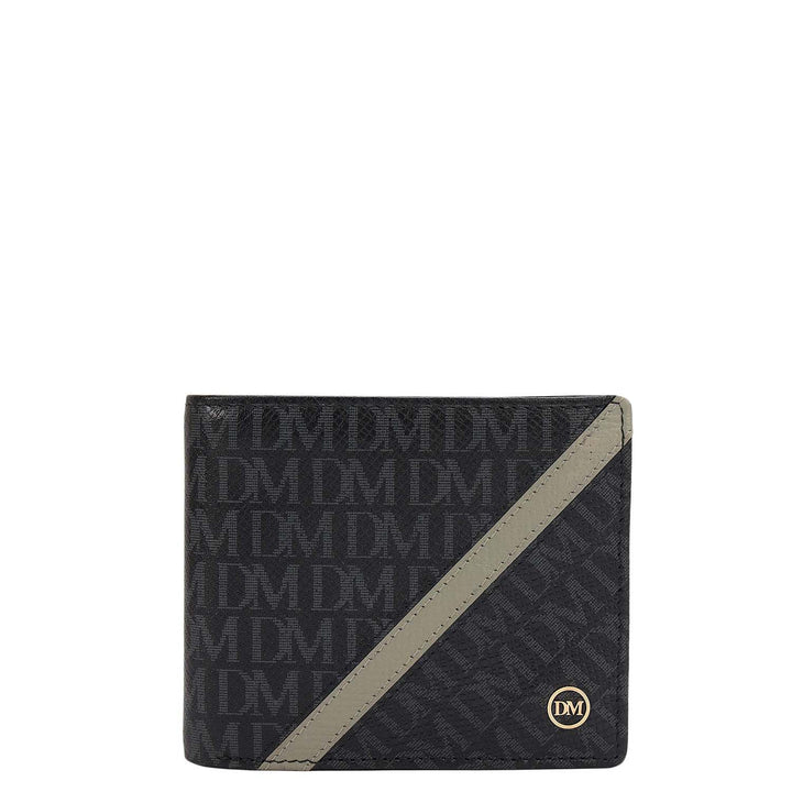 Black Bifold Leather Mens Wallet