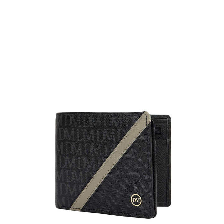Black Bifold Leather Mens Wallet