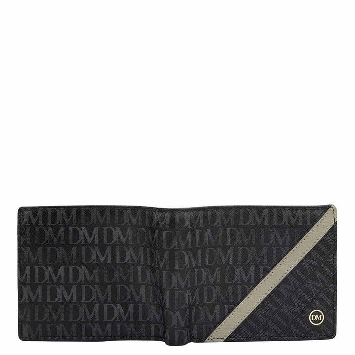 Black Bifold Leather Mens Wallet