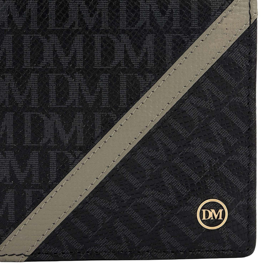 Black Bifold Leather Mens Wallet