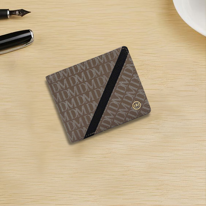 Smoke Grey Bifold Leather Mens Wallet