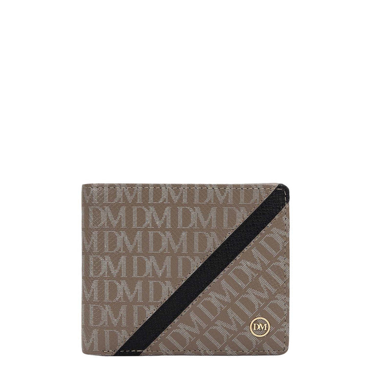 Smoke Grey Bifold Leather Mens Wallet