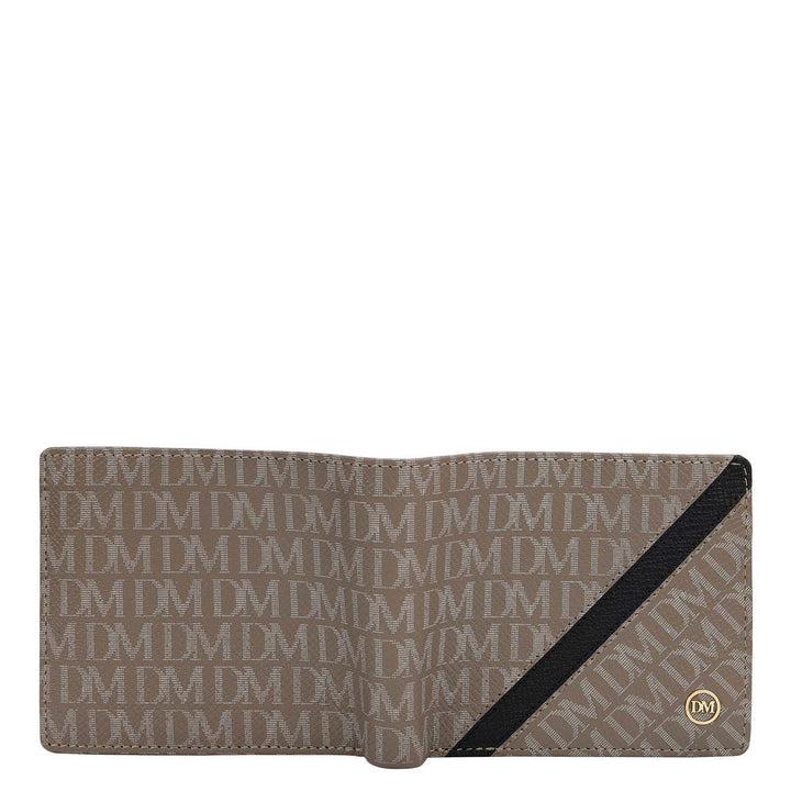 Smoke Grey Bifold Leather Mens Wallet