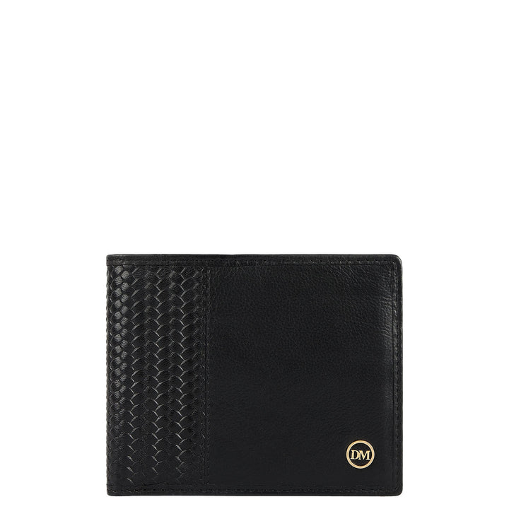 Mat-Emboss Bifold Men's Wallet - Black