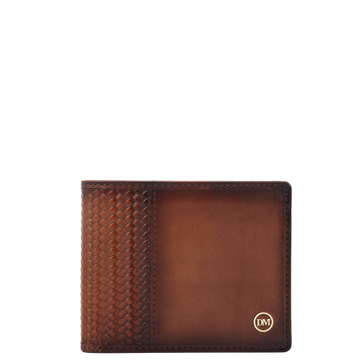 Cognac Bifold Leather Mens Wallet