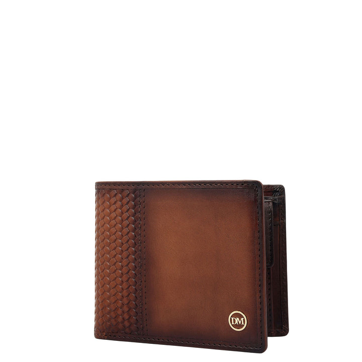 Cognac Bifold Leather Mens Wallet