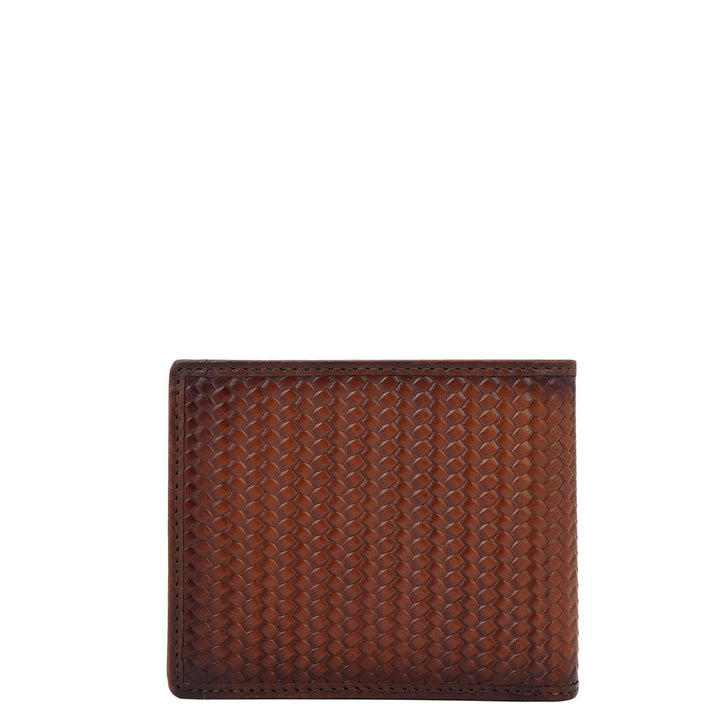 Cognac Bifold Leather Mens Wallet