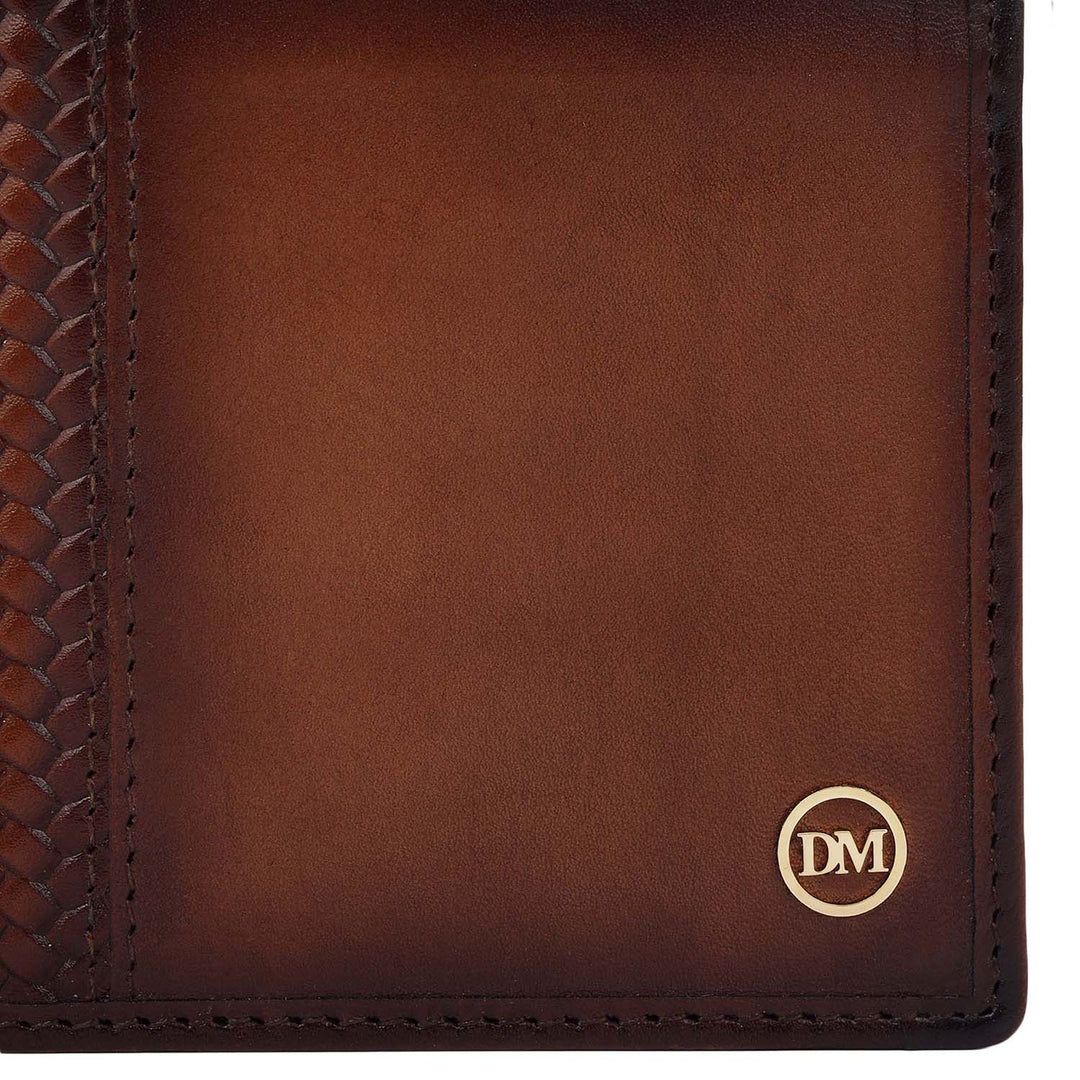 Cognac Bifold Leather Mens Wallet