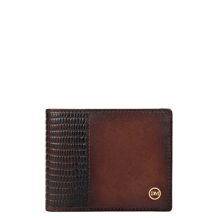 Dark Brown Bifold Leather Mens Wallet