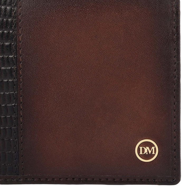 Dark Brown Bifold Leather Mens Wallet