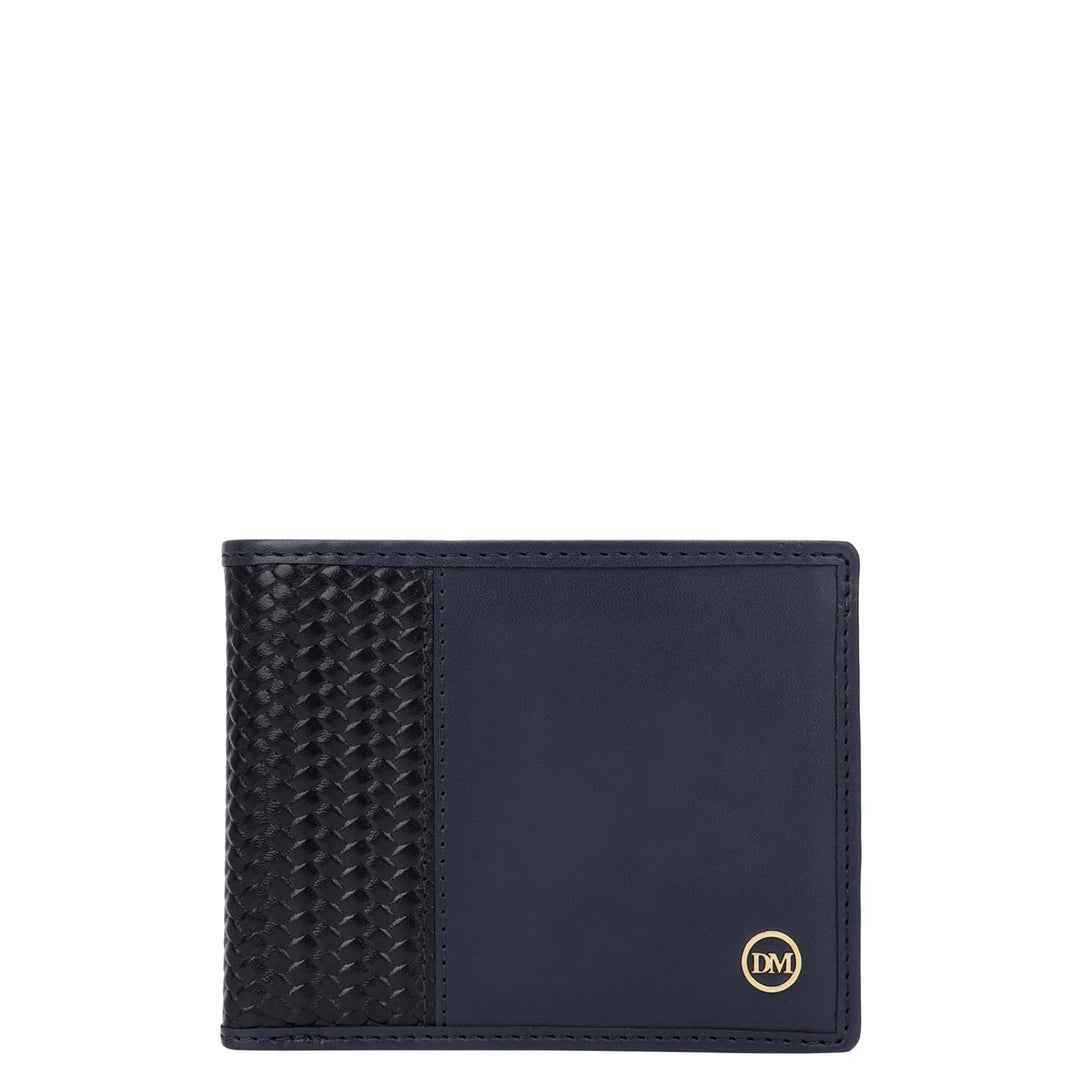 Mat-Weave Bifold Men's Wallet - Navy