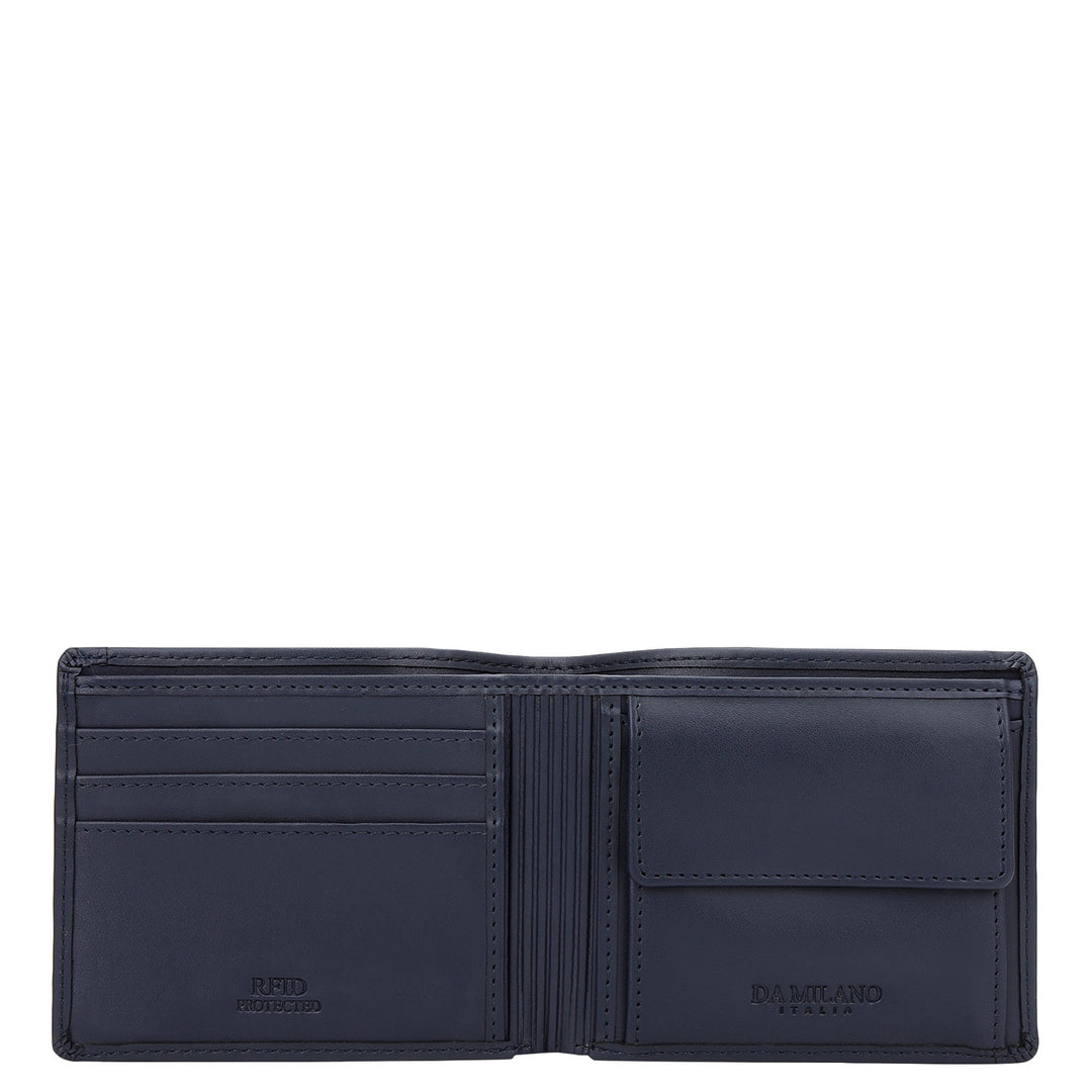 Mat-Weave Bifold Men's Wallet - Navy