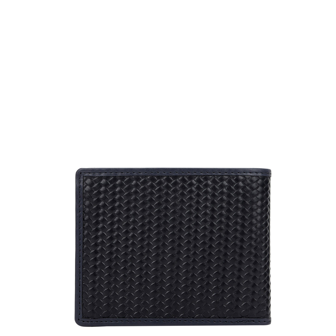 Mat-Weave Bifold Men's Wallet - Navy