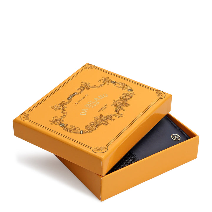 Mat-Weave Bifold Men's Wallet - Navy
