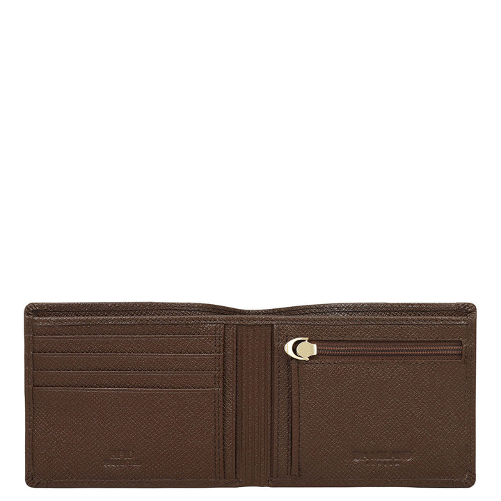 Walnut Bifold Leather Mens Wallet