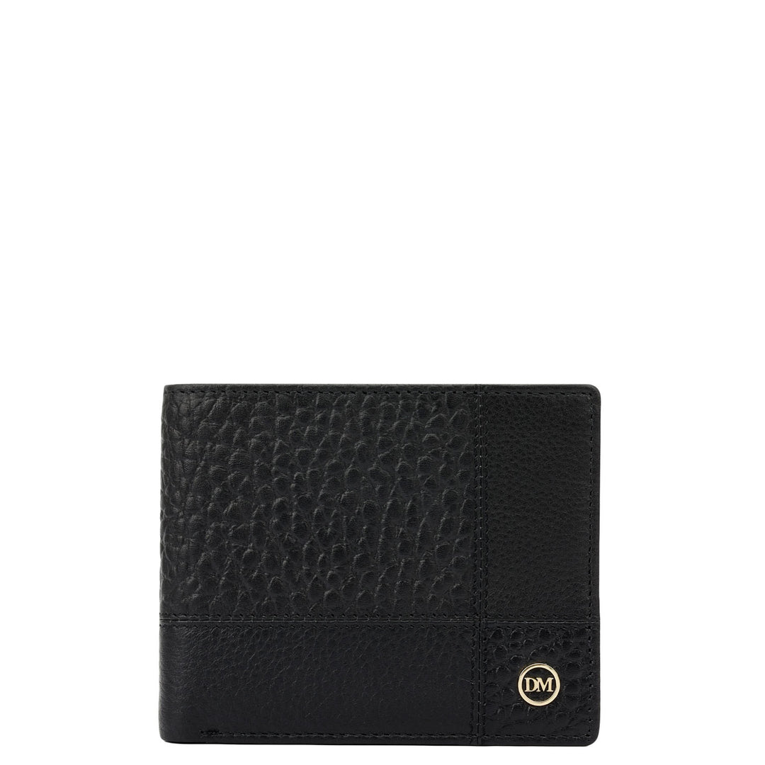 Black Bifold Leather Mens Wallet