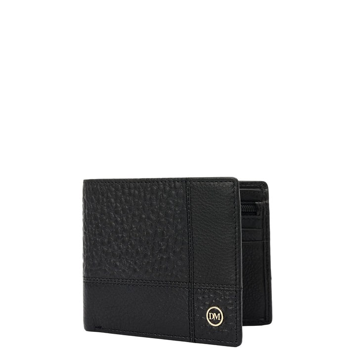 Black Bifold Leather Mens Wallet
