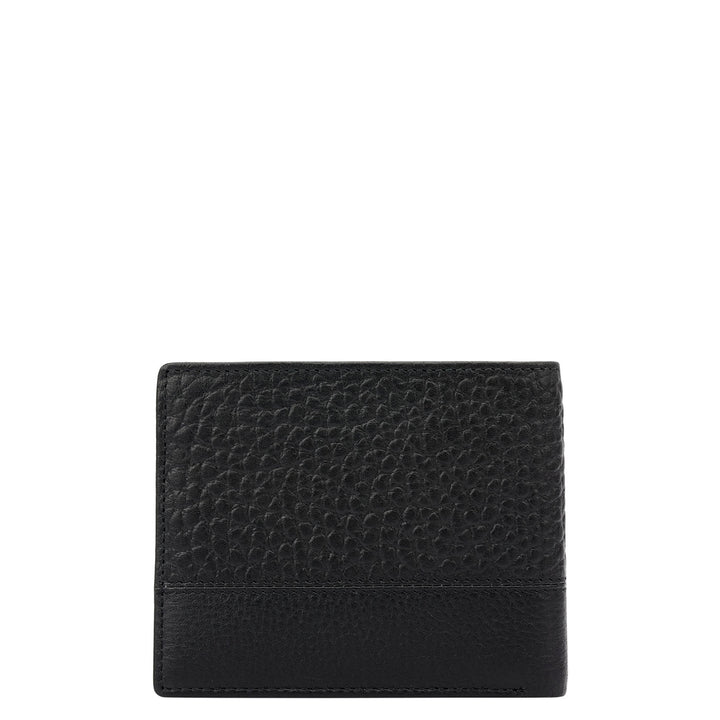 Black Bifold Leather Mens Wallet