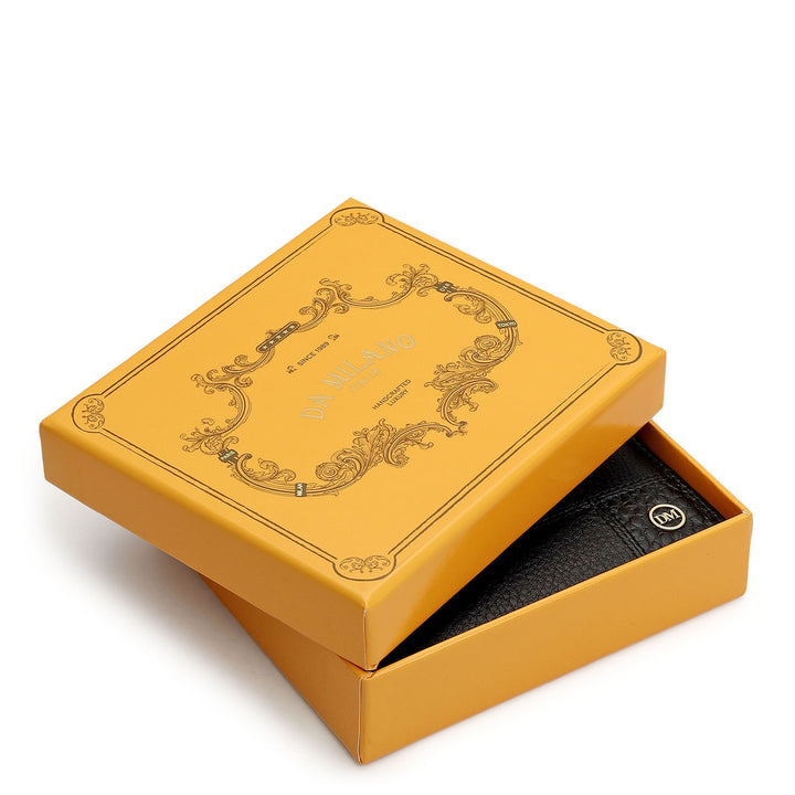 Black Bifold Leather Mens Wallet