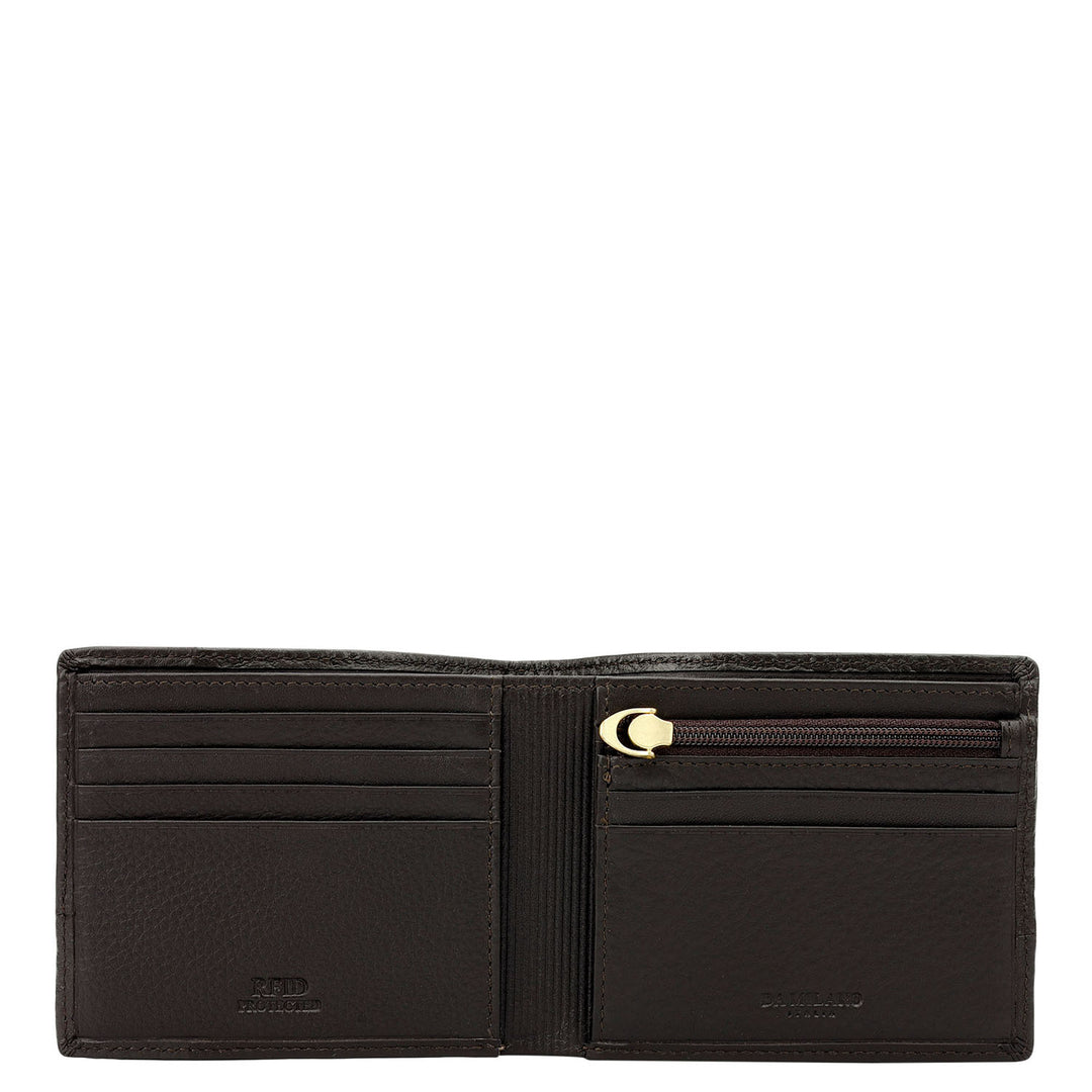 Brown Bifold Leather Mens Wallet