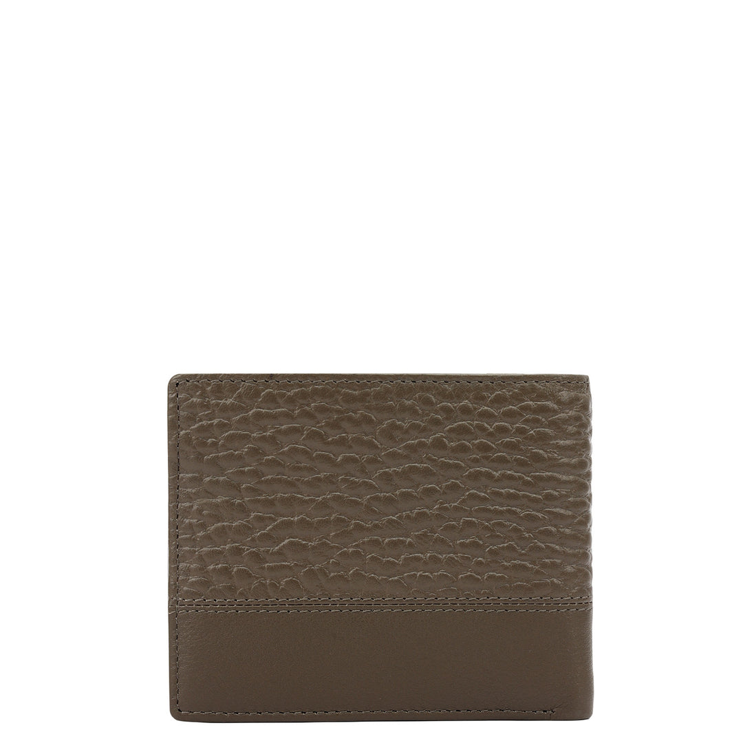 Taupe Bifold Leather Mens Wallet