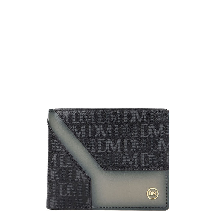 Bifold Men's Wallet - Black & Smoke Grey