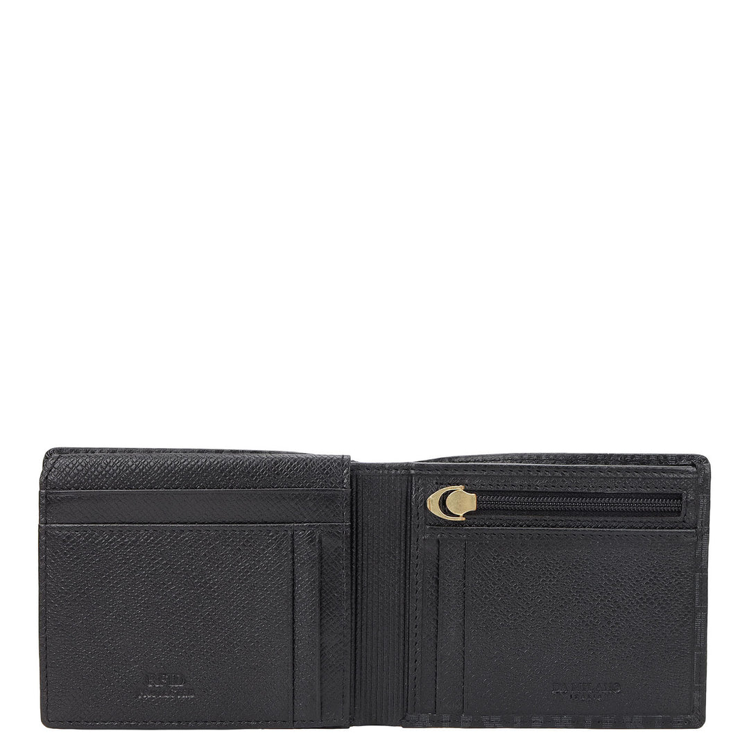 Bifold Men's Wallet - Black & Smoke Grey