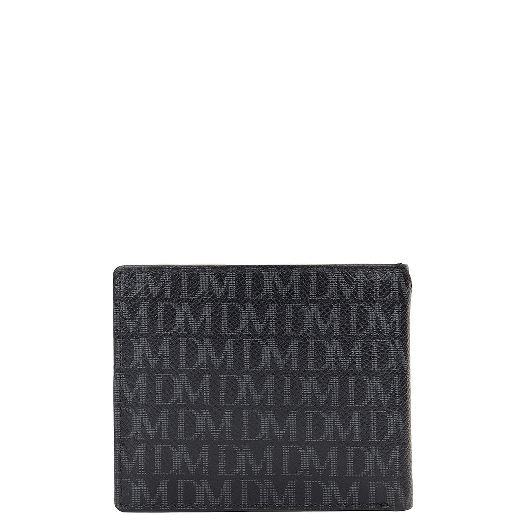 Bifold Men's Wallet - Black & Smoke Grey
