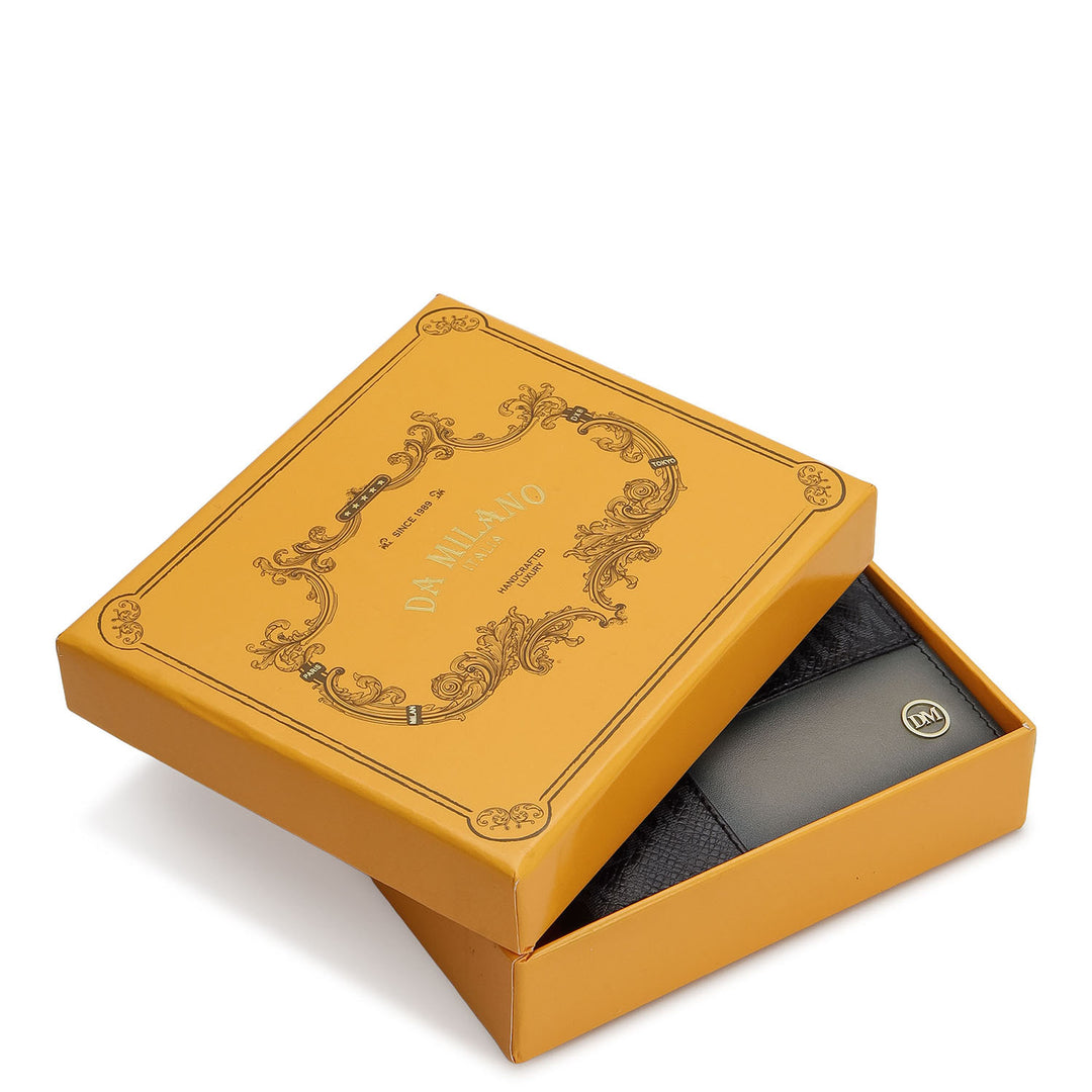 Bifold Men's Wallet - Black & Smoke Grey