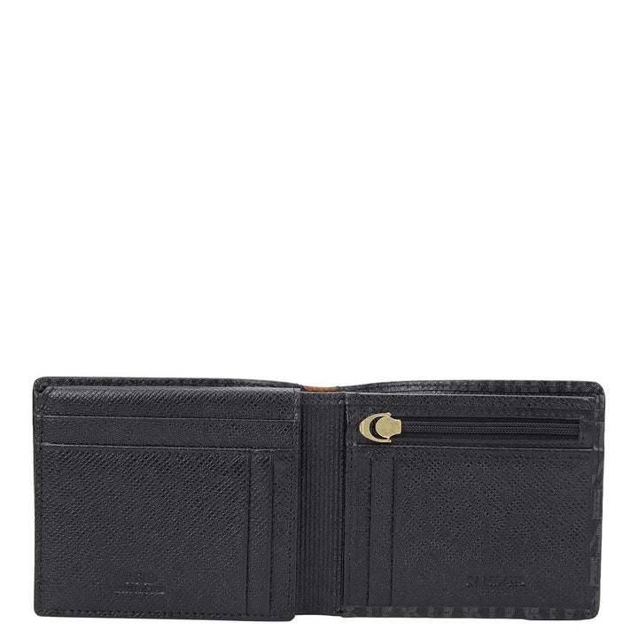 Bifold Men's Wallet - Black & Cognac