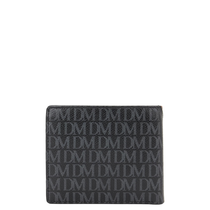 Bifold Men's Wallet - Black & Cognac
